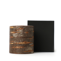 BOÎTE À THÉ NATUREL EN ÉCORCE DE CERISIER