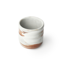 Japanese Clay Teacup Shiro Hake