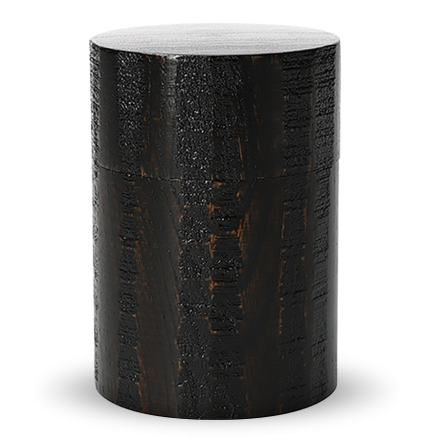 Japanese Wooden Tea Caddy Keyaki Nokome