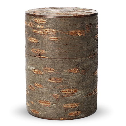 Tea Caddy Japan Natural Cherry Bark Large