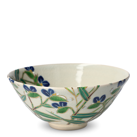 MATCHA BOWL<br>KYO-YAKI<br>TSUYUKUSA 露草