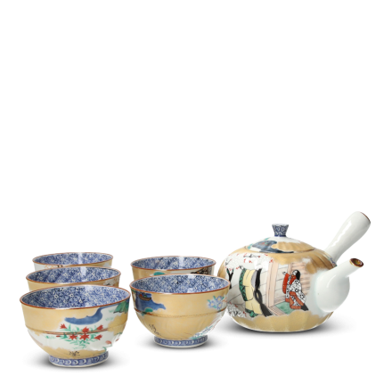Kiyomizu Kyusu Genji Monogatari Tee Set