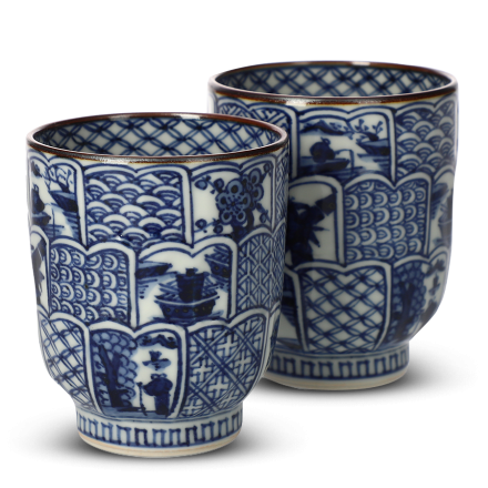 Teacup Pair Ichiraku Kikubori Shonzui