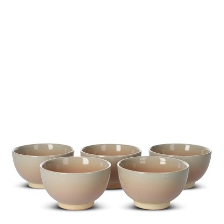 Japanese Teacup Set Botan Kumidashi 5-Piece Set