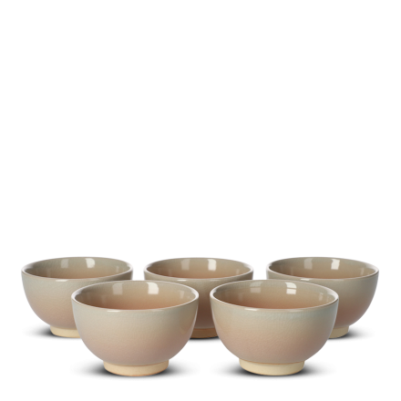 Japanese Teacup Set Botan Kumidashi 5-Piece Set