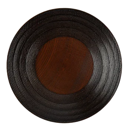 Memeisara Urushi Plate Gato Mikio Keyaki