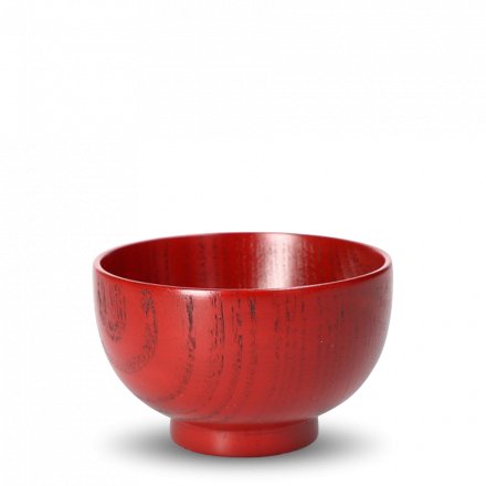 Wooden Bowl Kyōgata Red
