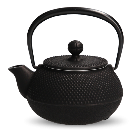 Iwachu Tetsu Kyusu Black Arare S
