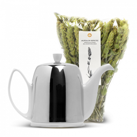 Coffret Thé Des Montagnes + Théière Degrenne