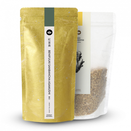 Organic Benifuuki Sanbancha + Ginger Tea Set