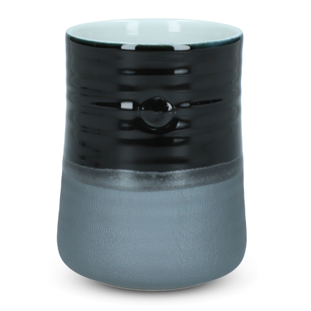 Teacup Asahiyaki Black x Black Matte Tall