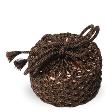 Tea Caddy Kaikado Copper 20g Silk Net Pouch