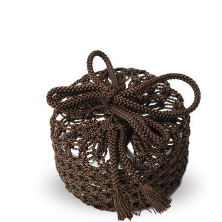 Tea Caddy Kaikado Tinplate 20g Silk Net Pouch