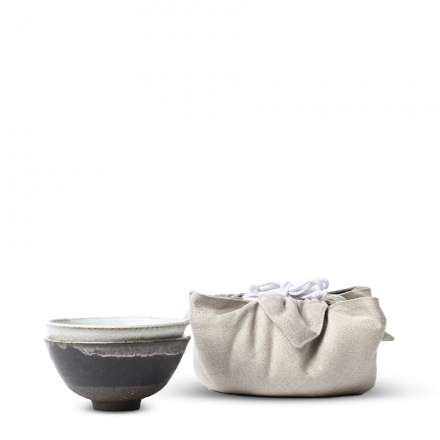 Petr Novak Yoshi En Tea Bowl Pair Black & White