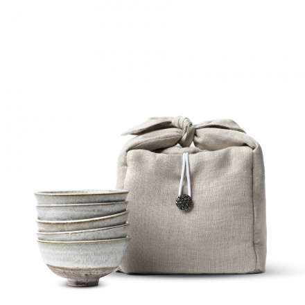 Petr Novak Yoshi En Tea Bowl Set White Light Bag