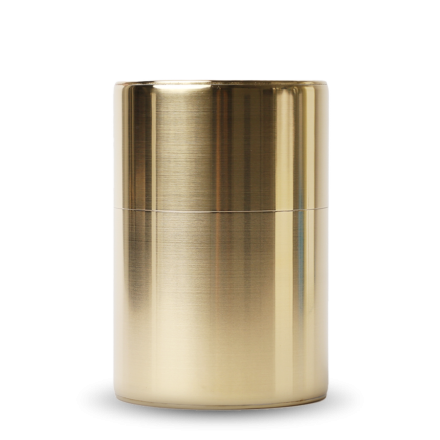 Teedose Kaikado Messing Beweglicher Innendeckel 200g