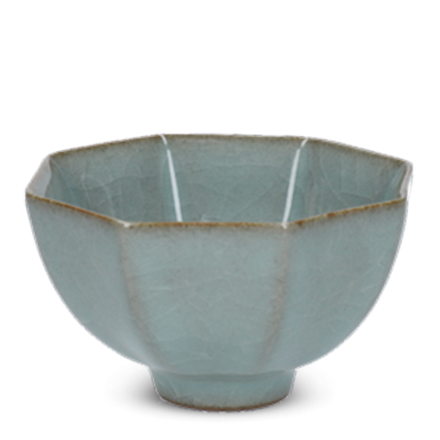Zhang Weijing Teetasse Seladon Ba Jiao Dunkel