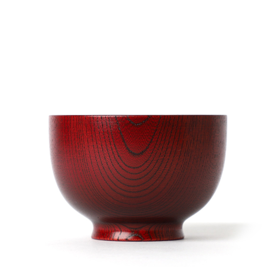Vaisselle Japonaise En Bois Keyaki Aka-Suri