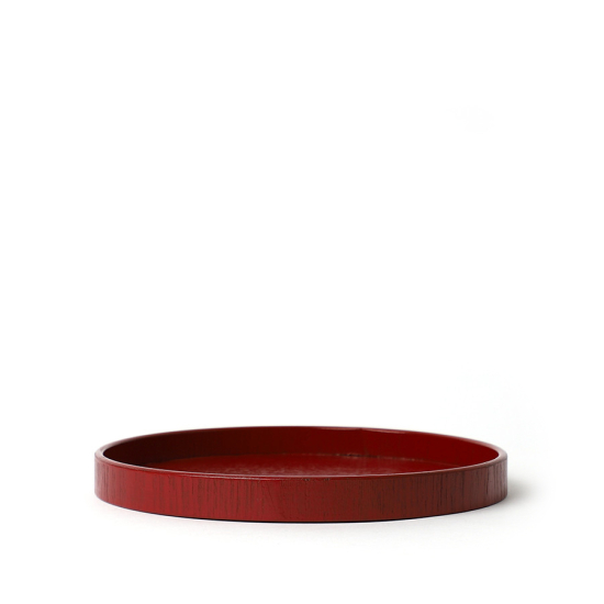 WOODEN JAPANESE TEA TRAY MOKUDE (RED)