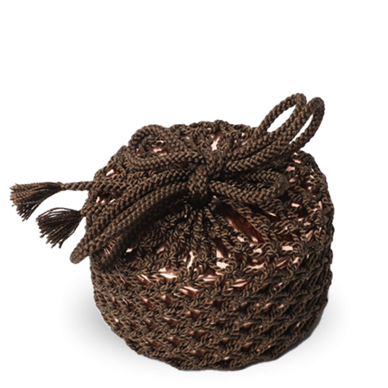 Tea Caddy Kaikado Copper 20g Silk Net Pouch